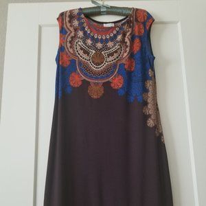 Sleeveless smock dress